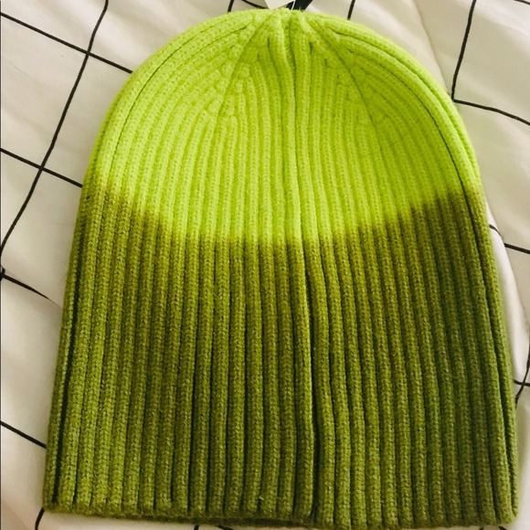 Attic Salt Green Ombre Beanie Hat Knit Cap Soft Warm Unisex Winter Accessory-New - Picture 6 of 9